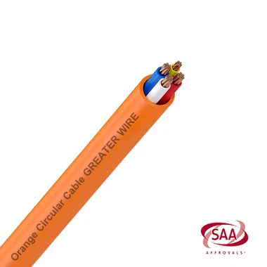 4mm orange circular cable 4mm orange circular cable