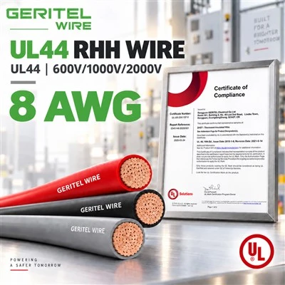 8 cobre trenzado alambre del edificio del AWG UL44 RHH para los sistemas del panel y de la canalización